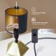 Aigostar - Asztali lámpa 1xE14/40W/230V arany/fekete