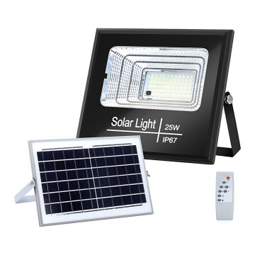 Aigostar - LED Dimmelhető napelemes reflektor LED/25W/3,2V IP67 + távirányító