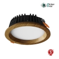 APLED - LED Beépíthető lámpa RONDO WOODLINE LED/6W/230V 4000K átm. 15 cm tölgy tömör fa