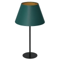 Asztali lámpa ARDEN 1xE27/60W/230V á. 30 cm zöld/arany
