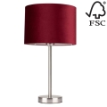 Asztali lámpa SCARLETT 1xE27/40W/230V - FSC minősítéssel