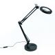 Brilagi - LED Dimmelhető asztali lámpa nagyítóval LENS LED/12W/5V 3000/4200/6000K fekete