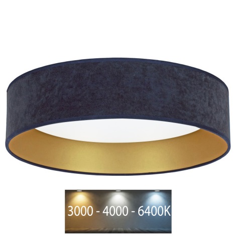 Brilagi - LED Mennyezeti lámpa VELVET LED/24W/230V 3000/4000/6400K kék/arany