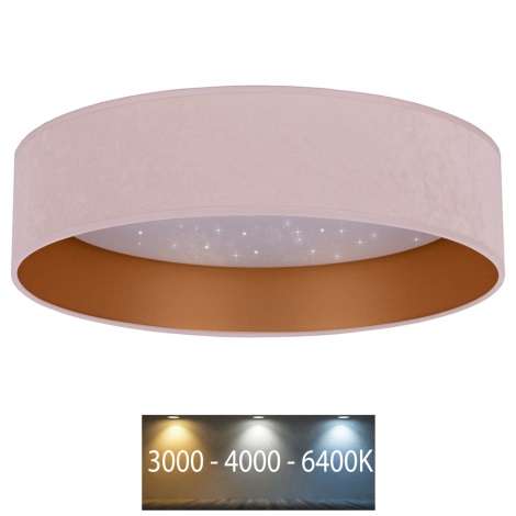 Brilagi - LED Mennyezeti lámpa VELVET STAR LED/24W/230V á. 40 cm 3000K/4000K/6400K rózsaszín/arany