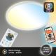 Briloner 7058-016 - LED Dimmelhető lámpa SLIM LED/18W/230V 2700-6500K Wi-Fi Tuya + távirányítás