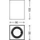 Briloner 7120-014 - LED Spotlámpa TUBE 1xGU10/5W/230V szögletes