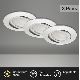 Briloner 8309-039 - KÉSZLET 3x LED Dimmelhető fürdőszobai beépíthető lámpa LED/5W/230V IP23