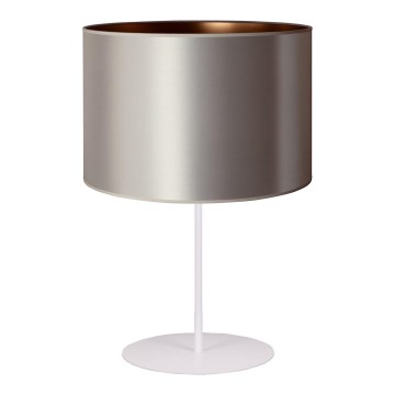 Duolla - Asztali lámpa CANNES 1xE14/15W/230V 20 cm ezüst/réz/fehér