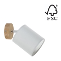 Fali lámpa APRILLIA 1xE27/25W/230V tölgy szürke - FSC minősítéssel