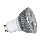 GXLZ009 - LED POWER LED-es izzó GU10/3W hideg fehér