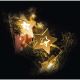 Karácsonyi dekoráció beltéri STAR IP20 Fából csillag 1m 10xLED/2xAA
