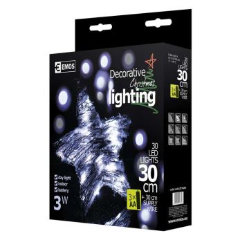 Karácsonyi díszek STAR IP20 30xLED/3W/4,5V