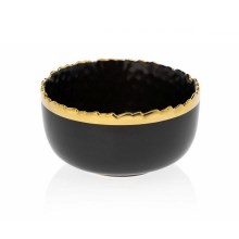Kerámia edény KATI 11,5 cm fekete/arany