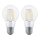 Készlet 2x LED Izzó FILAMENT CLEAR E27/6W/230V - Eglo 11509