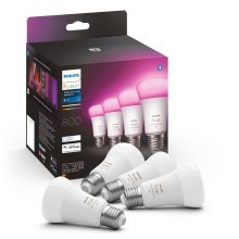 KÉSZLET 4x LED Dimmelhető izzó Philips Hue White And Color Ambience E27/6,5W/230V 2000-6500K