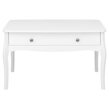 Kisasztal BAROQUE 55x96,5 cm fehér