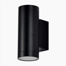 Kültéri fali lámpa 2xGU10/40W/230V IP54 fekete