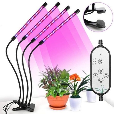 LED Dimmelhető asztali lámpa csíptetővel növények termesztéséhez LED/15W/5V