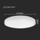 LED Fürdőszobai mennyezeti lámpa érzékelővel LED/18W/230V 4000K IP44 fehér