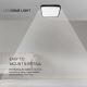 LED Fürdőszobai mennyezeti lámpa LED/18W/230V 3000K IP44 fekete