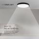 LED Fürdőszobai mennyezeti lámpa LED/36W/230V 6500K IP44 fekete