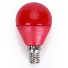 LED Izzó G45 E14/4W/230V piros - Aigostar