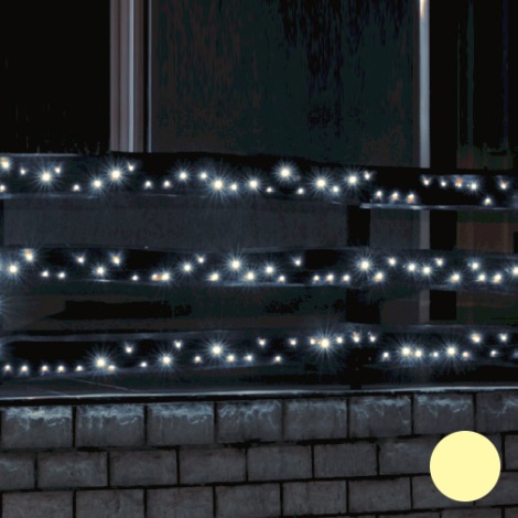 LED Karácsonyi kültéri lánc 100xLED 7m IP44 meleg fehér