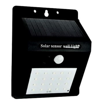 LED Napelemes érzékelős fali lámpa LED/0,55W/3,7V 6500K IP65