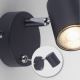 Leuchten Direkt 11941-13 - LED Fali spotlámpa TARIK 1xGU10/5W/230V fekete