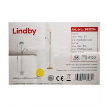 Lindby - Állólámpa JOST 1xE27/10W/230V + 1xE14/5W