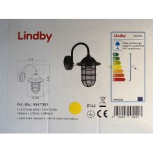 Lindby - Kültéri fali lámpa NAILA 1xE27/60W/230V IP44