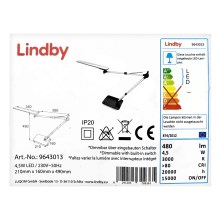 Lindby - LED Dimmelhető érintős asztali lámpa FELIPE LED/4,5W/230V