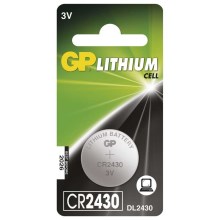 Lítium gombelem CR2430 GP LITHIUM 3V/300 mAh