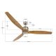 Lucci air 210506 - Mennyezeti ventilátor AIRFUSION AKMANI paulownia/barna + távirányítás