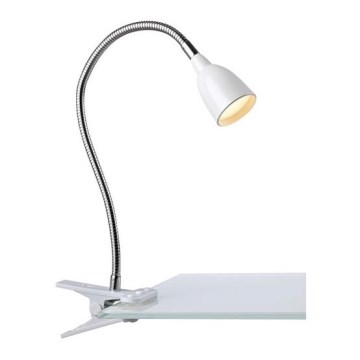 Markslöjd 106091 - LED Asztali lámpa klipsszel TULIP LED/3W/230V fehér
