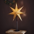 Markslöjd 705795 - Karácsonyi dekoráció GLITTER 1xE14/25W/230V 65 cm fekete/arany