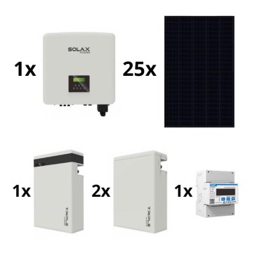 Napelemes készlet: SOLAX Power - 10kWp RISEN Full Black + 10kW SOLAX konverter 3f + 17,4 kWh akkumulátor