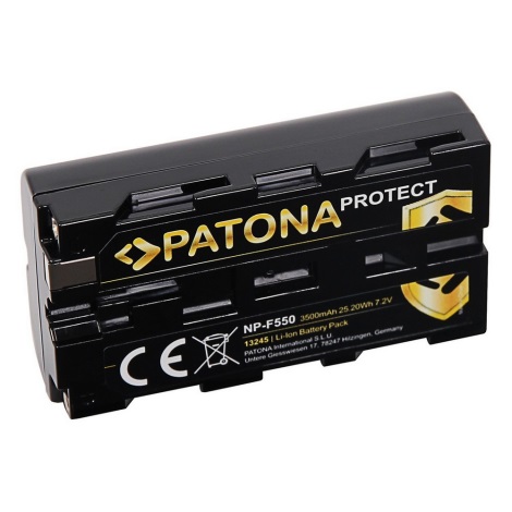 PATONA - Akkumulátor Sony NP-F550 3500mAh Li-Ion 7,2V Protect