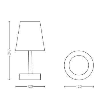Philips 71796/31/P0 - Hordozható asztali lámpa  MYLIVING LED/0,6W/3xAA