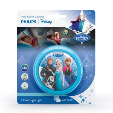 Philips 71924/08/16 - LED Gyerek lámpa érintős DISNEY FROZEN LED/0,3W/2xAAA