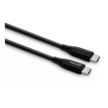 Philips DLC5206C/00 - USB-kábel USB-C 3.0 csatlakozó 2 m fekete/szürke