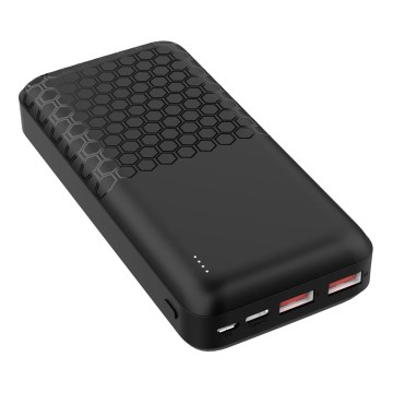 Power Bank Power Delivery 20000 mAh/22,5W/3,7V fekete