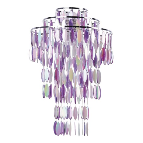 Rabalux 4578 - Lámpaernyő SERAFINA E27 lila átm.32 cm