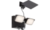 Rabalux - LED Napelemes érzékelős fali lámpa 2xLED/5W/3,7V IP54 fekete