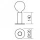 Redo 01-2131 - Érintős asztali lámpa RIVET 1xE27/42W/230V réz