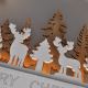 LED Karácsonyi dekoráció LED/2xAA erdő szarvasokkal