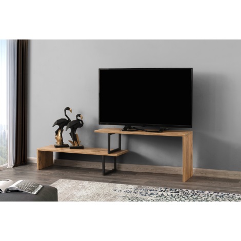 TV asztal OVIT 44x153 cm barna/fekete