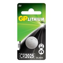 1 db Lítium gombelem  CR2025 GP 3V/170mAh
