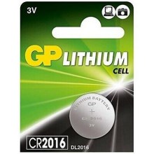 1 db Lítiumos gombelem CR2016 GP 3V/90mAh