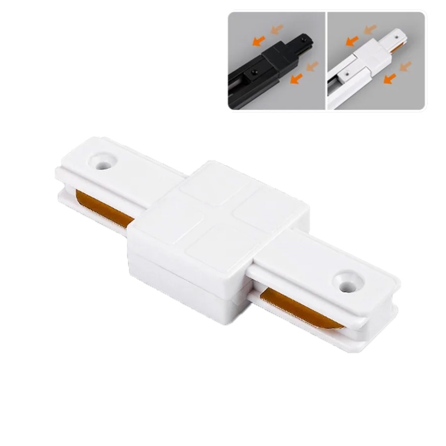 1-fázisú egyenes csatlakozó sínrendszerű lámpatestekhez, fehér